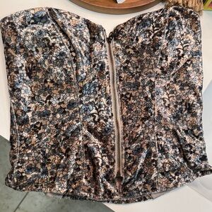 Floral Bustier Top